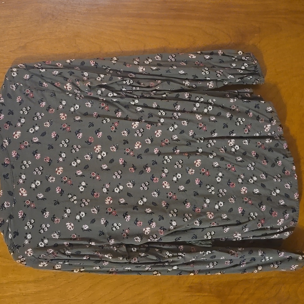Lucky Brand Floral Green Women's Top Size SMALL: A - Picture 7 of 10